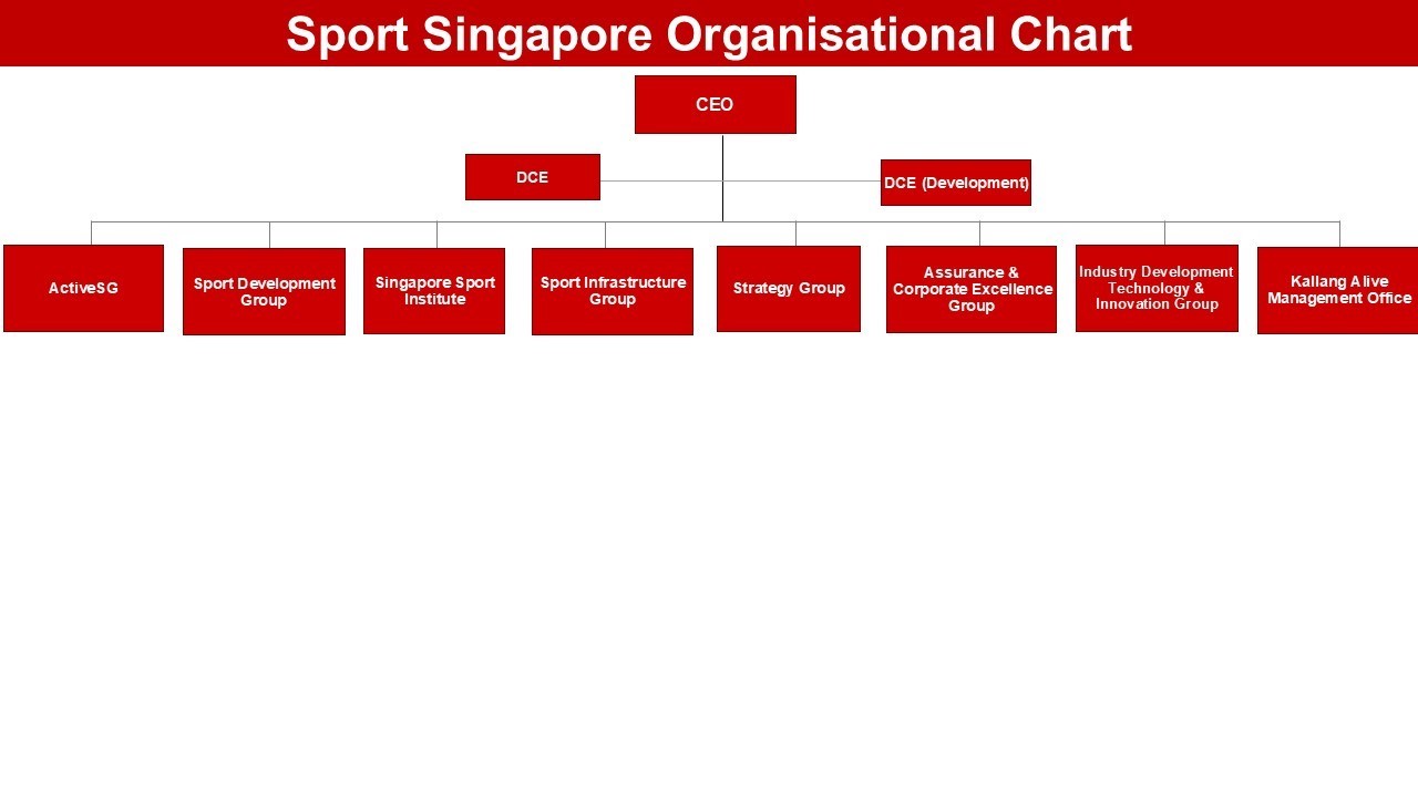 Sport Singapore Organisational Chart